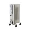 Norde 7 tagos olajradiátor 600W/900W/1500W teljesítményű, görgős lábakkal és vezérlőpanellel