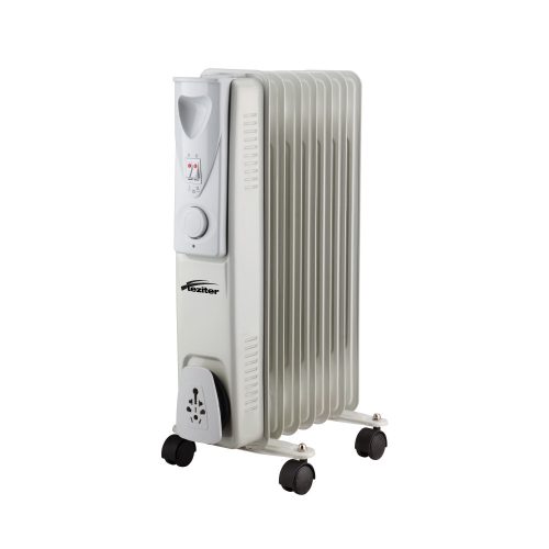 Norde 7 tagos olajradiátor 600W/900W/1500W teljesítményű, görgős lábakkal és vezérlőpanellel