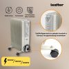 Norde 7 tagos olajradiátor 600W/900W/1500W teljesítményű, görgős lábakkal és vezérlőpanellel