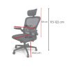 Flexo ergonomikus irodai forgószék deréktámasszal