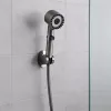 Kori 3 funkciós kézizuhany tömlővel tartóval szürke