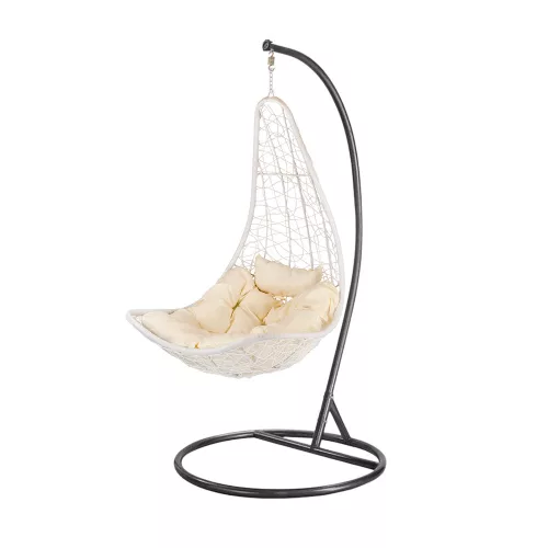 Natal kerti függőfotel fehér-fekete