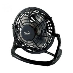 Asztali USB ventilátor, 10cm, fekete