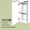 Trent függesztett oldal szekrény fehér-sunset tölgy
