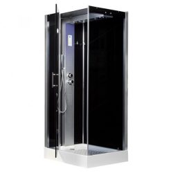 Twin 80x120 cm szögletes hidromasszázs zuhanykabin