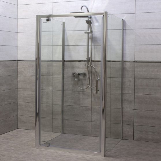Unika P 90x80 cm falsíkra szerelhető zuhanykabin zuhanytálca nélkül