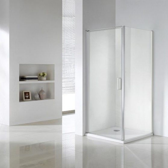 Quadrum szögletes egy nyílóajtós zuhanykabin zuhanytálca nélkül
