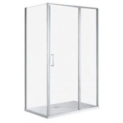   Triton 80x120 cm aszimmetrikus zuhanykabin zuhanytálca nélkül Easy clean bevonattal