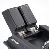 Etetőhajó X1 GPS4G hátrakidobós dupla etető rekeszes fekete