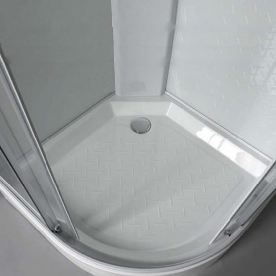 Aigo 90x90 cm íves zuhanykabin zuhanytálcával